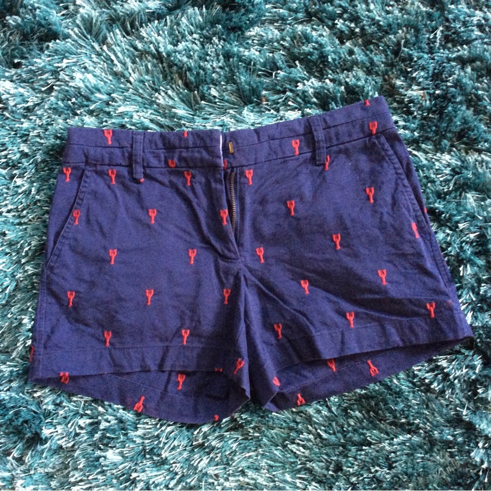 Lobster 🦞 Embroidered Shorts